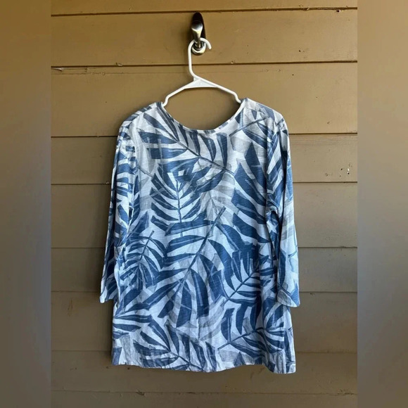 Fresh Produce Long Sleeve Top - Size Medium - Casual Vacation Resortwear Modest - Picture 5 of 5
